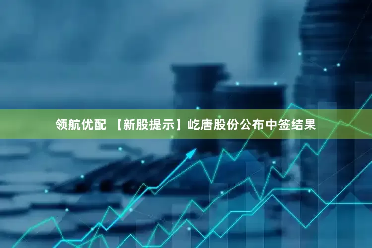 领航优配 【新股提示】屹唐股份公布中签结果
