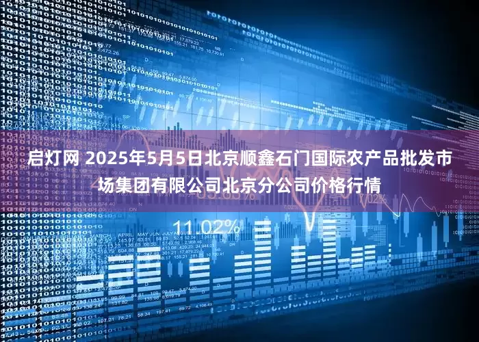 启灯网 2025年5月5日北京顺鑫石门国际农产品批发市场集团有限公司北京分公司价格行情