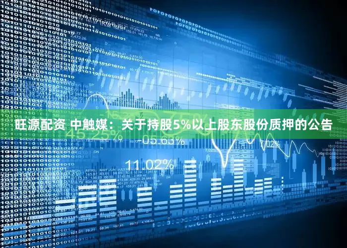 旺源配资 中触媒：关于持股5%以上股东股份质押的公告