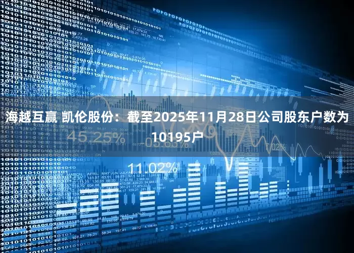 海越互赢 凯伦股份：截至2025年11月28日公司股东户数为10195户