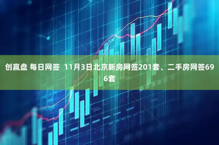 创赢盘 每日网签  11月3日北京新房网签201套、二手房网签696套